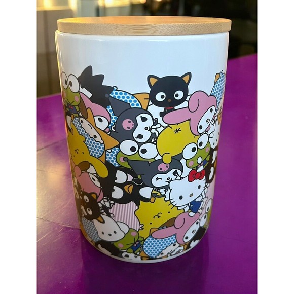 Hello Kitty & Friends Ceramic Cookie Jar Canister and Lid Collectible Sanrio New - Picture 4 of 12